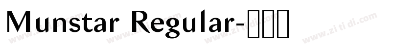 Munstar Regular字体转换